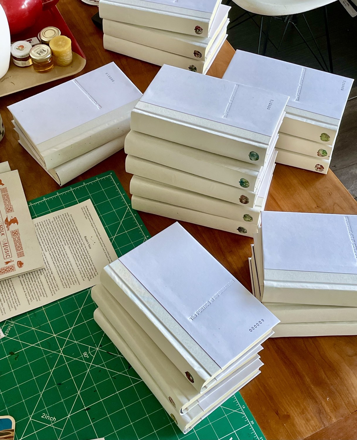 The Poetics of Information — hand-bound copies