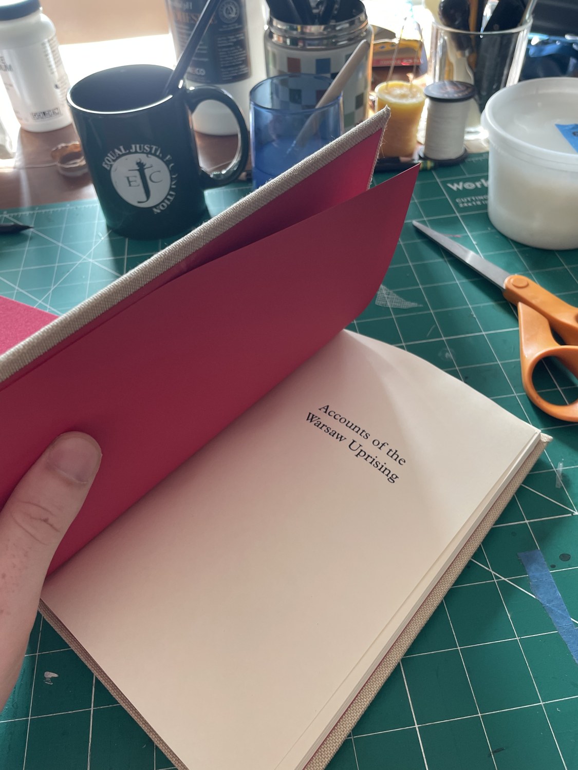 Accounts of the Warsaw Uprising — hand-bound